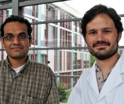 Humboldt-Stipendiaten: Radhakrishnan Mahadevan (links) und Martin Schuster