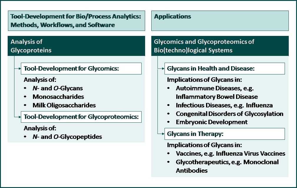 Overview of main research topics of Bio/Process Analytics.