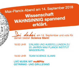 Max Planck Day 2018: Public Max Planck Evening with Science Slam