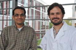 Humboldt-Stipendiaten: Radhakrishnan Mahadevan (links) und Martin Schuster