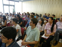 Während des Vortragsprogramms der 4. Summer School der International Max Planck Research School Magdeburg.