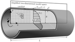 Illustration of the tube reactor model.