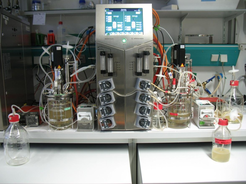 Fig. 1 Two stage bioreactor set-up