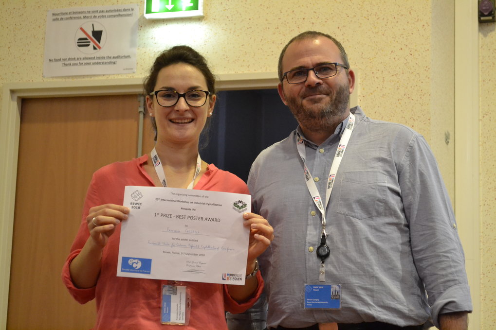 Francesca Cascella awarded for best poster in international workshop in France
