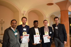 Die Preisträger der Posterpreise im Rahmen des 4. Indisch-Deutschen Workshops im Februar 2020 in Berlin