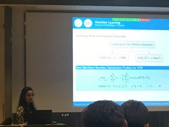 Kirandeep Kour during her presentation.