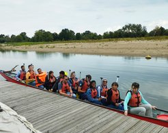 Participants of the IMPRS Summer School 2023 at the start of the Canoe Tour