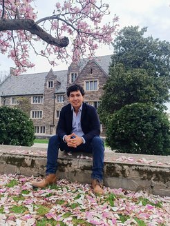 Sebastián Espinel Ríos on the Campus of Princeton University