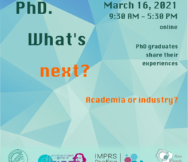 PhD. What’s next? Was kommt nach der Promotion - Karrieretag PhD. What’s next? Was kommt nach der Promotion - Karrieretag